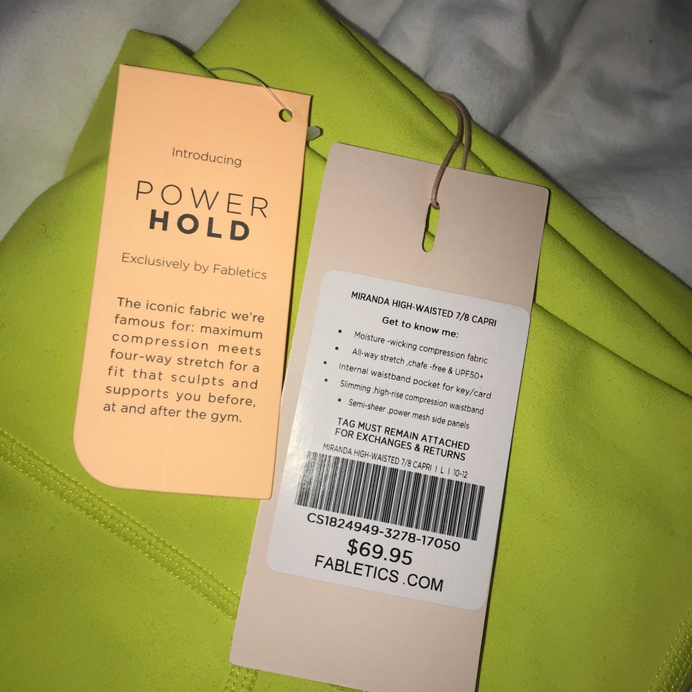 High waisted neon yellow/green workout leggings